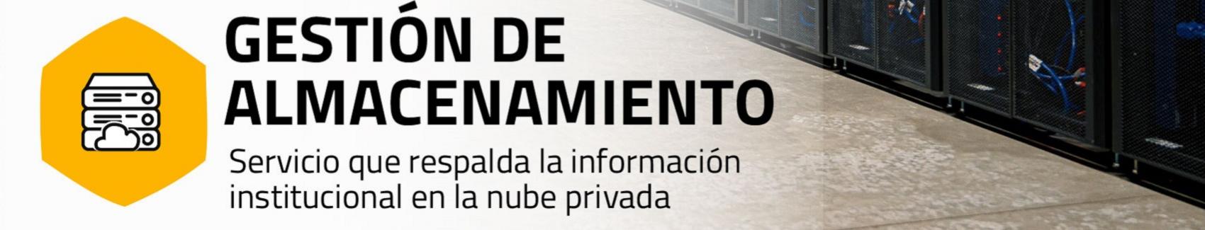 Imagen servicio Gestión de Almacenamiento